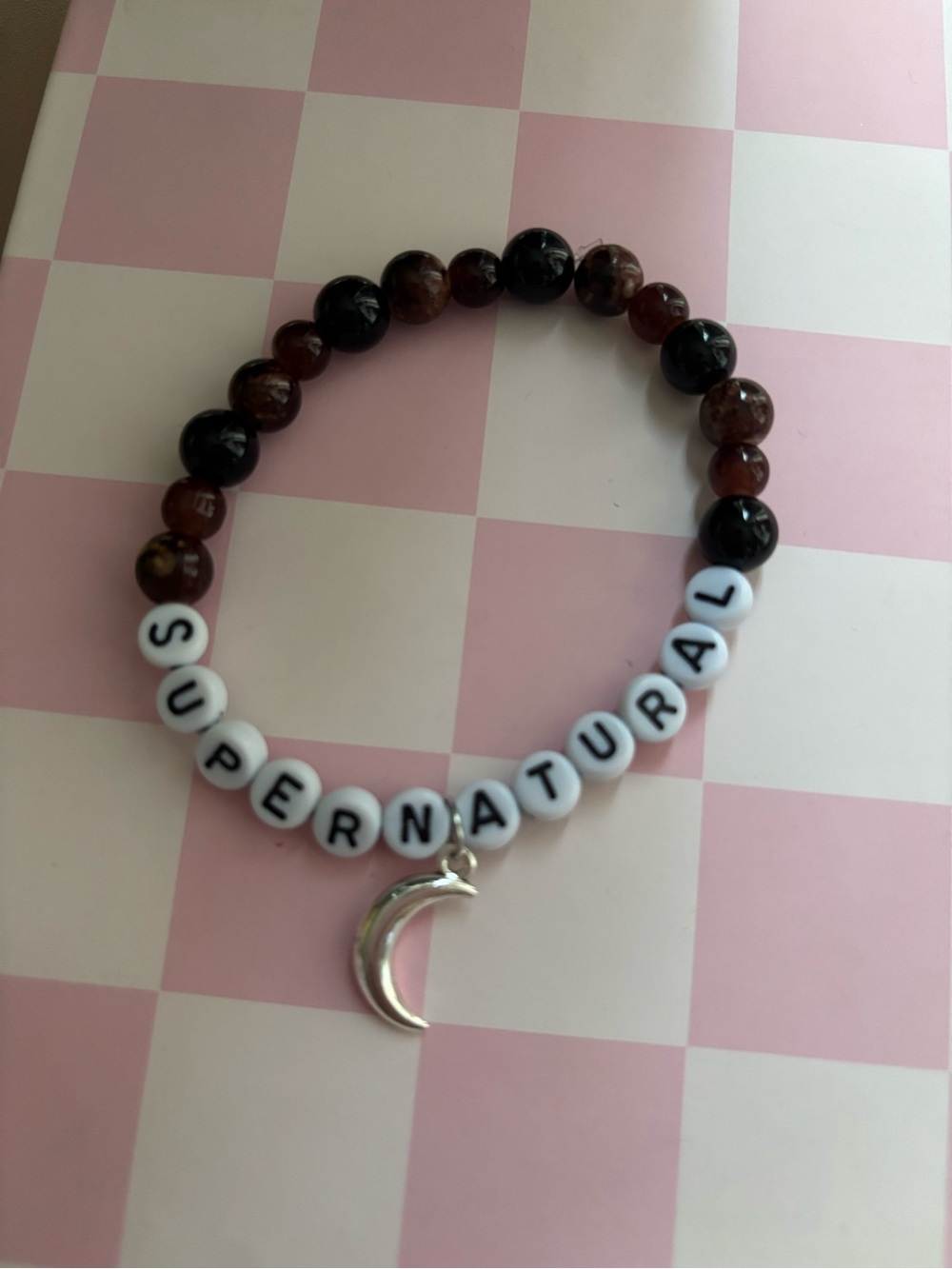 Supernatural fandom vibes handcrafted bracelet by me